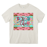 Cream scrub life tumbler Heavy Core Tee - BundleAndBundleShop