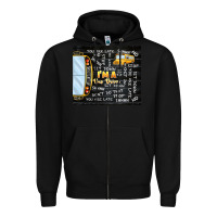 Black i'm a bus driver school bus black Zipper Hoodie - TumblerDesignByShophia