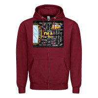 Burgundy i'm a bus driver school bus black Zipper Hoodie - TumblerDesignByShophia