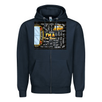 Navy i'm a bus driver school bus black Zipper Hoodie - TumblerDesignByShophia