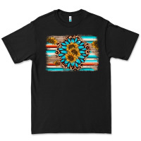 Black gemstone sunflower background Premium Tee - AdoDesignShop