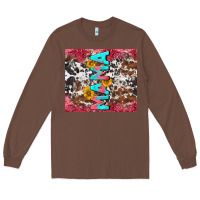 Chestnut mama cowhide  sunflowers Long Sleeve Tee - LillyAllenDesigns