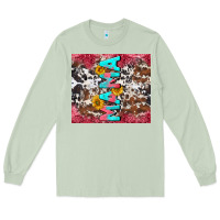 Matcha mama cowhide  sunflowers Long Sleeve Tee - LillyAllenDesigns