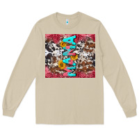 Mushroom mama cowhide  sunflowers Long Sleeve Tee - LillyAllenDesigns