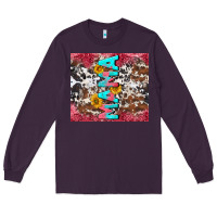 Plum mama cowhide  sunflowers Long Sleeve Tee - LillyAllenDesigns