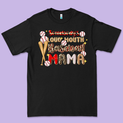 Somebody's Loud Mouth Baseball Premium Tee Designed By Jahusdesignshop