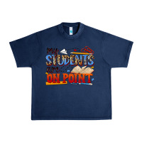 Navy my students are on point Urban Heavy Tee - NancyCooperArtShop