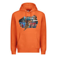 Carrot Police wife lightning bolt 4th of july Premium Hoodie - HowdyJamesFarm