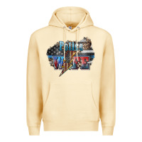 Pina Colada Police wife lightning bolt 4th of july Premium Hoodie - HowdyJamesFarm