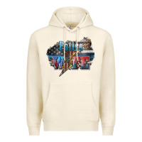 Tofu Police wife lightning bolt 4th of july Premium Hoodie - HowdyJamesFarm