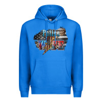 True Royal Police wife lightning bolt 4th of july Premium Hoodie - HowdyJamesFarm