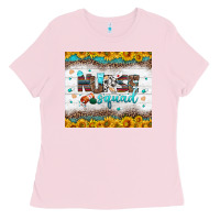 Bubblegum Pink nurse squad tumbler Ladies Tee - BundleAndBundleShop