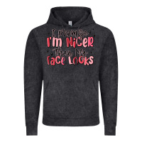 Vintage Arctic i promise i'm nicer than my face looks Vintage Hoodie - MaliasSmallBusiness