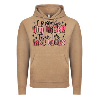 Vintage Coffee i promise i'm nicer than my face looks Vintage Hoodie - MaliasSmallBusiness