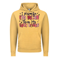 Vintage Mustard i promise i'm nicer than my face looks Vintage Hoodie - MaliasSmallBusiness
