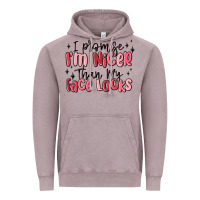 Vintage Zinc i promise i'm nicer than my face looks Vintage Hoodie - MaliasSmallBusiness