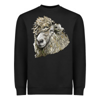 Black lincoln sheep head Heavyweight Sweatshirt - LillyAllenDesigns