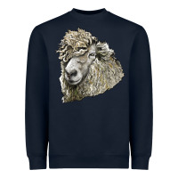 Navy lincoln sheep head Heavyweight Sweatshirt - LillyAllenDesigns