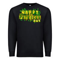Black Happy St. Patrick's Day Premium Sweatshirt - HowdyJamesFarm