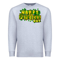 Heather Grey Happy St. Patrick's Day Premium Sweatshirt - HowdyJamesFarm