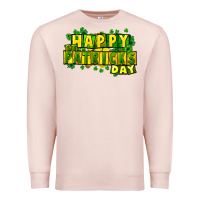 Pale Pink Happy St. Patrick's Day Premium Sweatshirt - HowdyJamesFarm