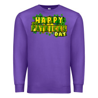 Purple Happy St. Patrick's Day Premium Sweatshirt - HowdyJamesFarm
