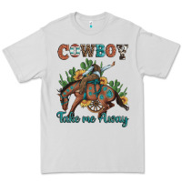 Dove Grey cowboy take me away rodeo Premium Tee - Artiststas