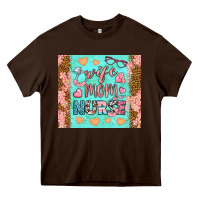 Chocolate Brown wife mom nurse tumbler Heavy Core Tee - BundleAndBundleShop