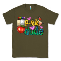 Army Green pre k school pencil dude Classic Tee - NancyCooperArtShop