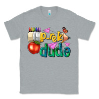 Heather Grey pre k school pencil dude Classic Tee - NancyCooperArtShop