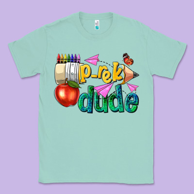 Pre K School Pencil Dude Classic Tee Designed By Nancycooperartshop