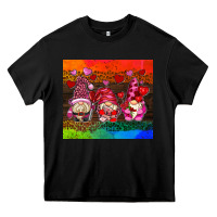 Black valentines day gnome Heavy Core Tee - AdoDesignShop