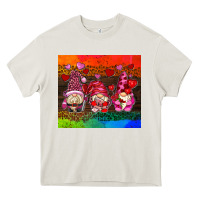 Cream valentines day gnome Heavy Core Tee - AdoDesignShop