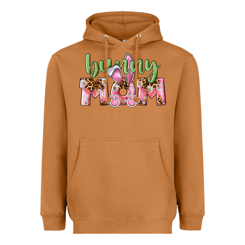 Happy Easter Bunny Mom Heavyweight Hoodie by CowGirlArtShop | Teevron