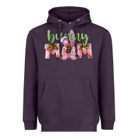Plum Happy Easter Bunny Mom Heavyweight Hoodie - CowGirlArtShop