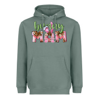 Sage Happy Easter Bunny Mom Heavyweight Hoodie - CowGirlArtShop