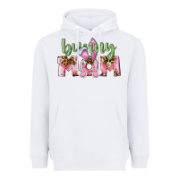 White Happy Easter Bunny Mom Heavyweight Hoodie - CowGirlArtShop