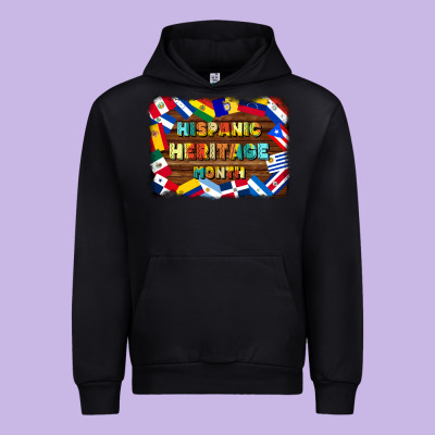 Hispanic Heritage Flags Urban Hoodie Designed By Bundleandbundleshop