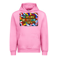 Fuchsia Pink hispanic heritage flags Urban Hoodie - BundleAndBundleShop