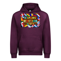 Mauve Wine hispanic heritage flags Urban Hoodie - BundleAndBundleShop