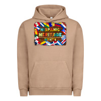 Pigment Burro hispanic heritage flags Urban Hoodie - BundleAndBundleShop