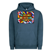 Pigment Midnight Navy hispanic heritage flags Urban Hoodie - BundleAndBundleShop