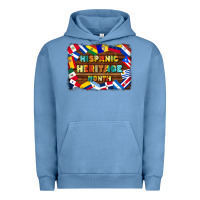 Pigment Pebble Blue hispanic heritage flags Urban Hoodie - BundleAndBundleShop