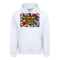 White hispanic heritage flags Urban Hoodie - BundleAndBundleShop