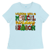 Baby Blue wishing you a magical season Ladies Tee - AdoDesignShop