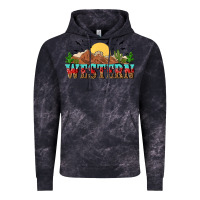 Cloud Black western Vintage Hoodie - NancyCooperArtShop