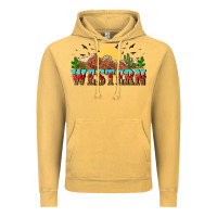 Vintage Mustard western Vintage Hoodie - NancyCooperArtShop