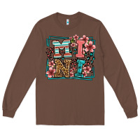 Chestnut floral leopard frame mini Long Sleeve Tee - LillyAllenDesigns