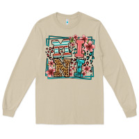 Mushroom floral leopard frame mini Long Sleeve Tee - LillyAllenDesigns