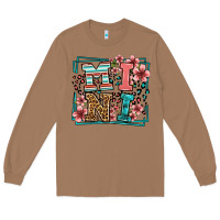 Toasted Coconut floral leopard frame mini Long Sleeve Tee - LillyAllenDesigns